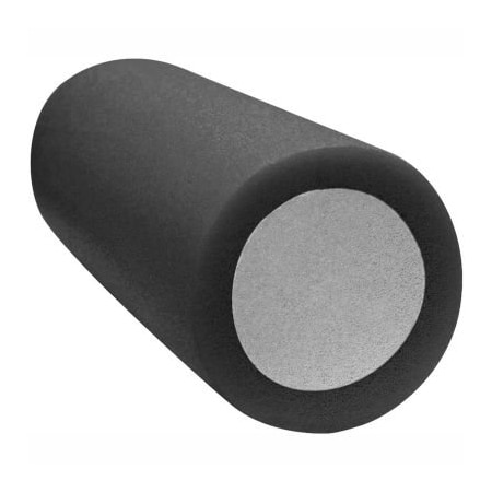 Fabrication Enterprises CanDo 2-Layer Round Foam Roller, 6" Dia. x 30"L, Black, X-Firm 30-2394